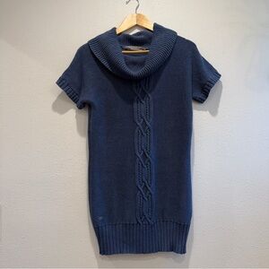 Athleta Deep Blue Cowl Neck Sweater XL